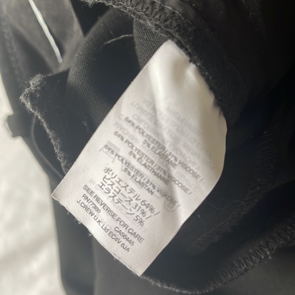 J Crew Black Ponte Work Pants Sz 2P - Picture 4 of 4